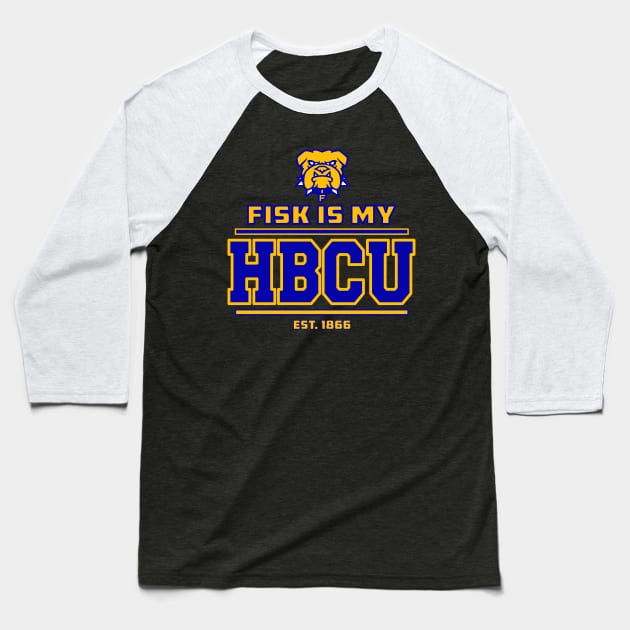 Fisk University 1866 Apparel Baseball T-Shirt by HBCU Classic Apparel Co